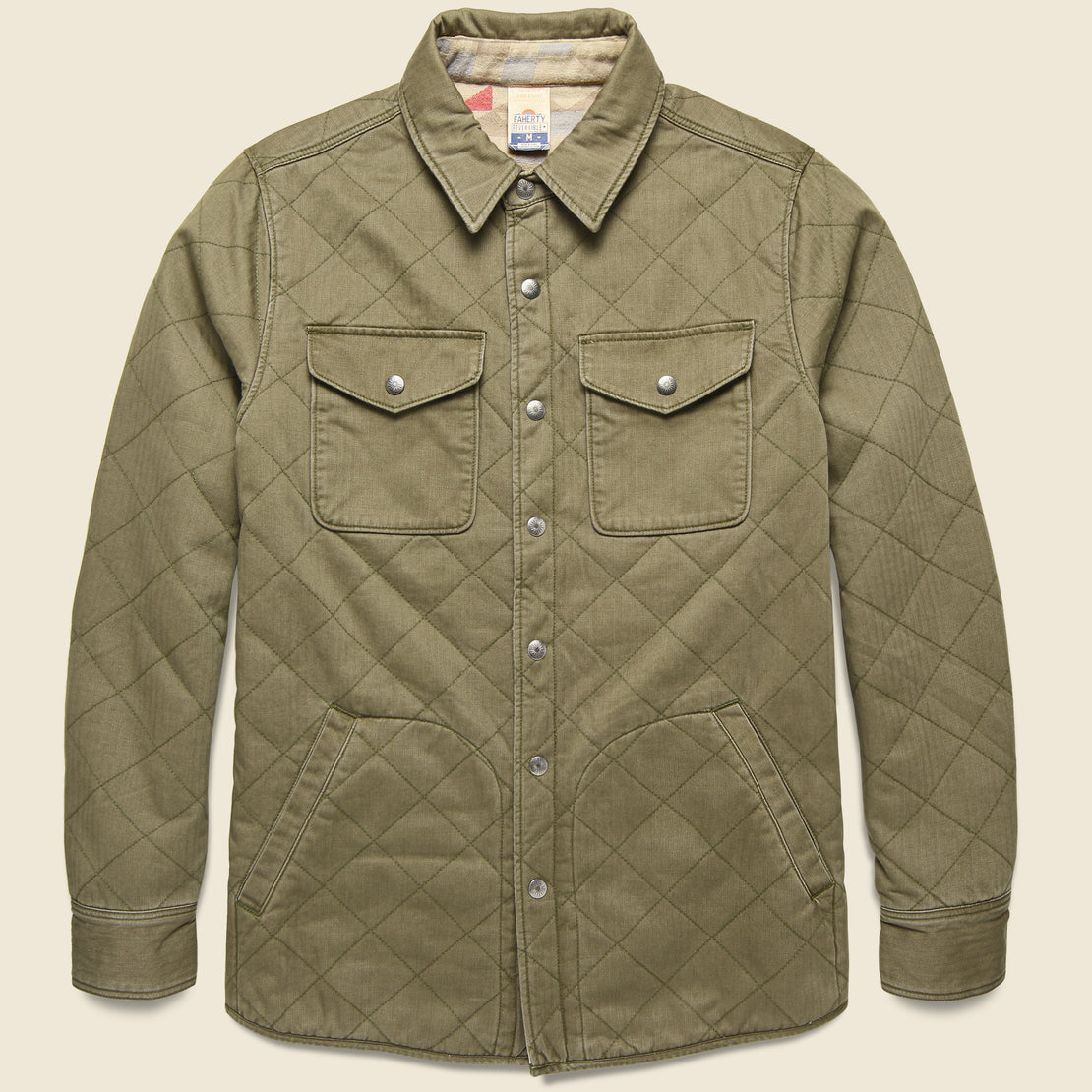 Yellowtail Reversible Bondi Jacket - Olive/Bighorn Sand - Faherty - STAG Provisions - Outerwear - Coat / Jacket