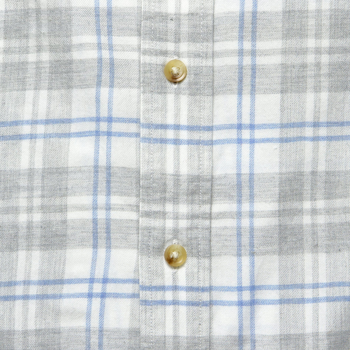 Stretch Featherweight Flannel - Grey Cream Plaid