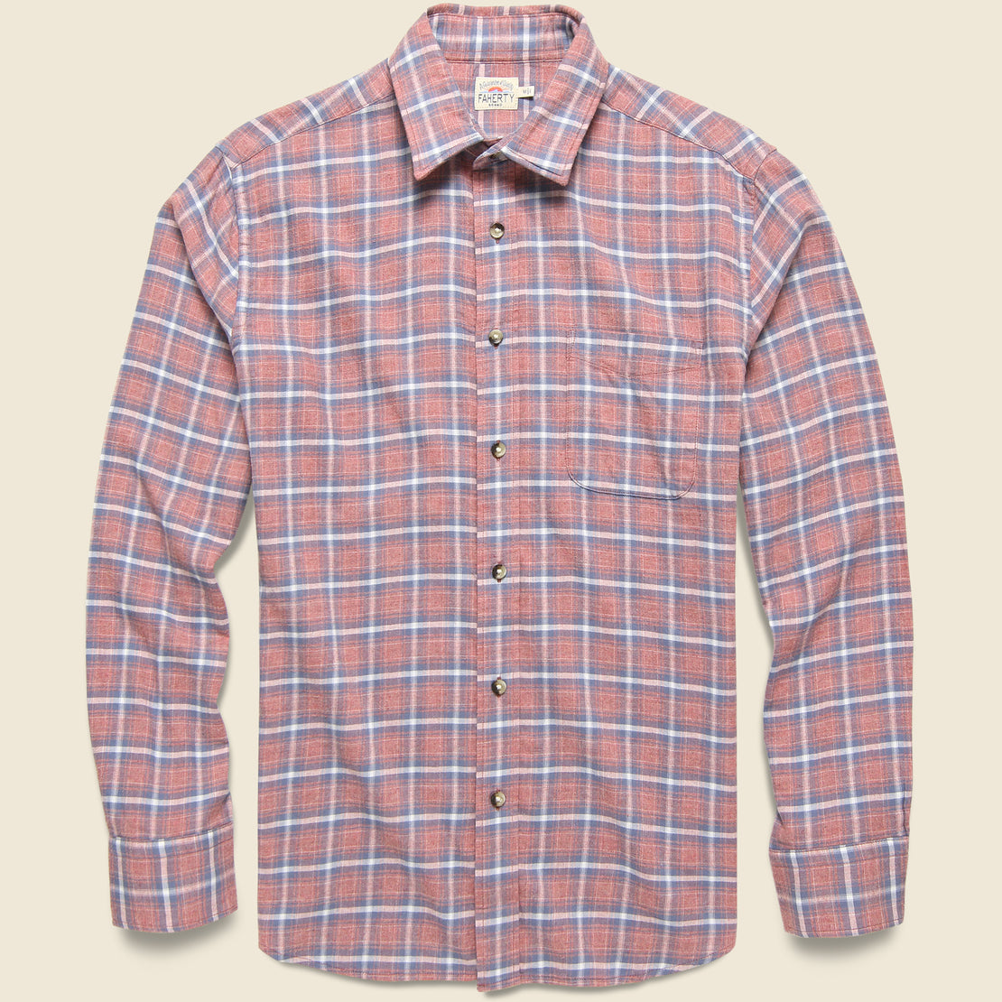 Faherty Stretch Featherweight Flannel - Lowell Plaid