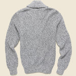 Marled Cotton Cardigan - Light Grey Marl - Faherty - STAG Provisions - Tops - Sweater