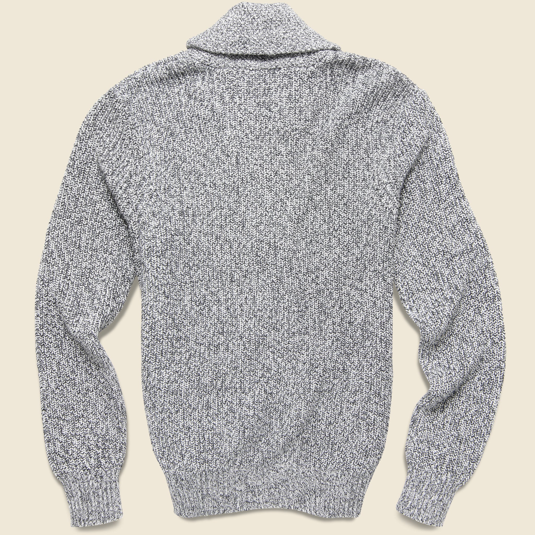 Marled Cotton Cardigan - Light Grey Marl - Faherty - STAG Provisions - Tops - Sweater
