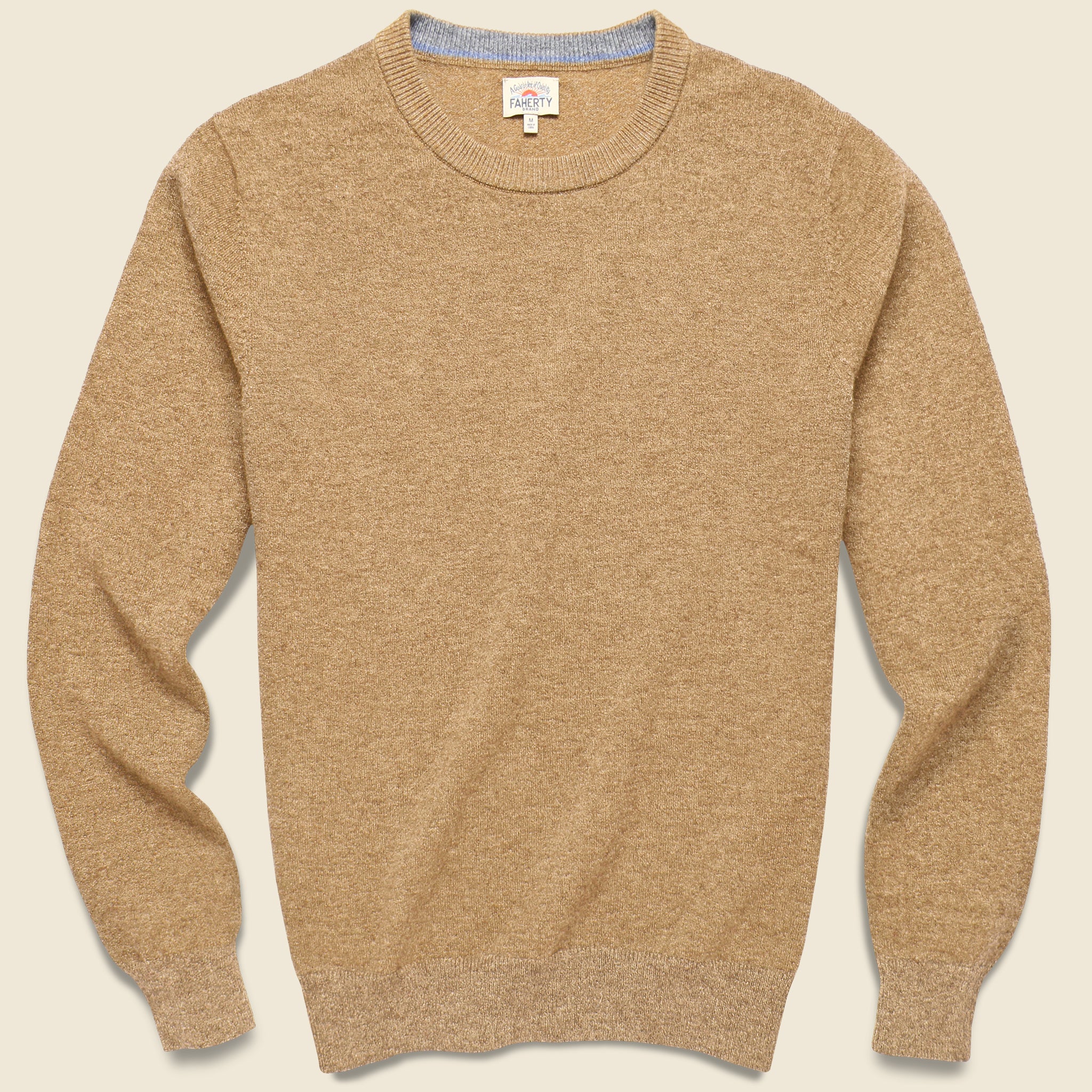 Jackson Crew Sweater - Wheat Heather - Faherty - STAG Provisions - Tops - Sweater