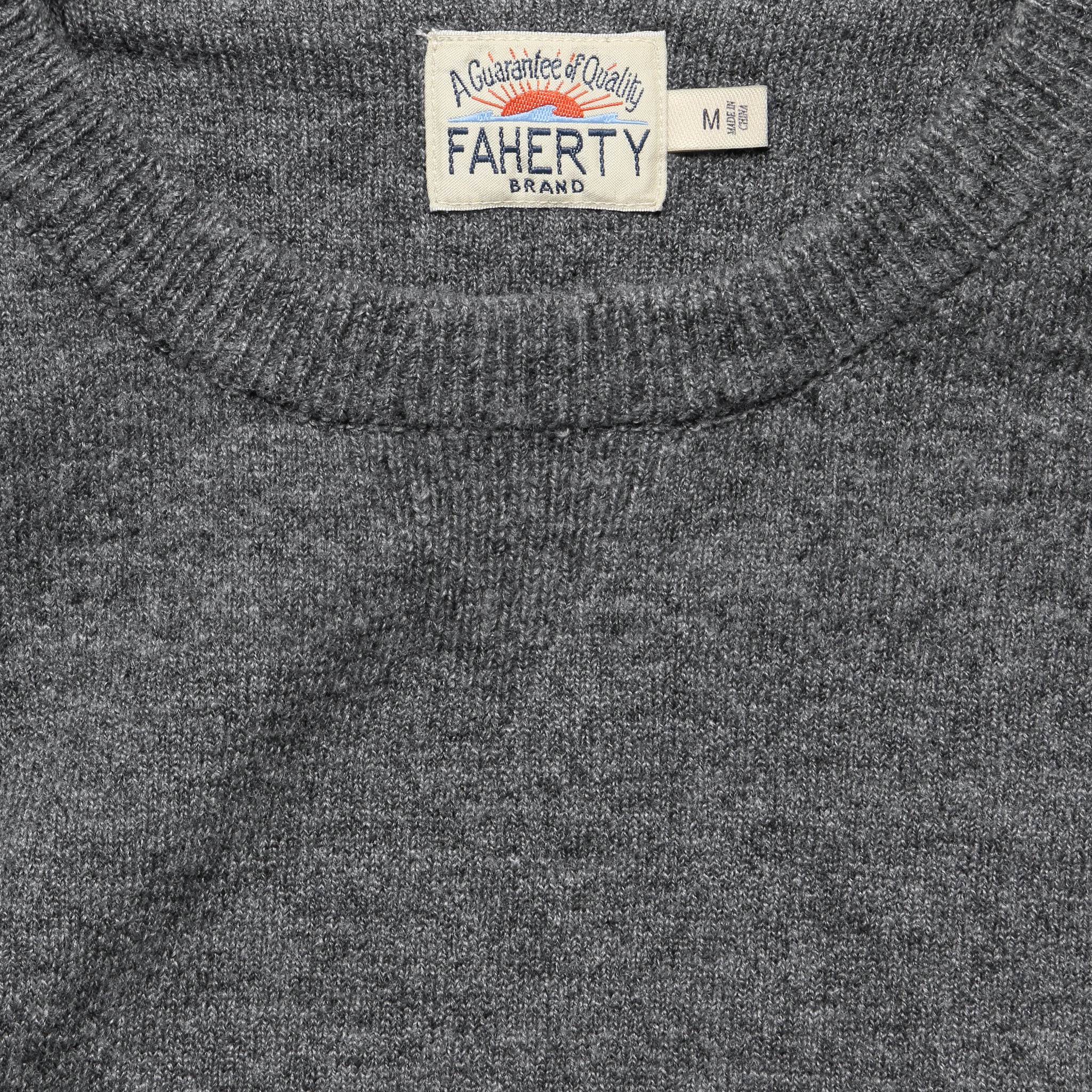 
                          Jackson Crew Sweater - Grey Heather - Faherty - STAG Provisions - Tops - Sweater
                        