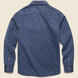 Good Feather Reversible Bondi Jacket - Navy/Ponderosa Star - Faherty - STAG Provisions - Outerwear - Coat / Jacket