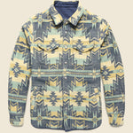 Good Feather Reversible Bondi Jacket - Navy/Ponderosa Star - Faherty - STAG Provisions - Outerwear - Coat / Jacket