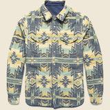 Good Feather Reversible Bondi Jacket - Navy/Ponderosa Star - Faherty - STAG Provisions - Outerwear - Coat / Jacket
