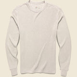 Legend Waffle Crew Shirt - Oatmeal Heather - Faherty - STAG Provisions - Tops - L/S Knit
