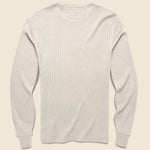 Legend Waffle Crew Shirt - Oatmeal Heather - Faherty - STAG Provisions - Tops - L/S Knit