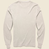 Legend Waffle Crew Shirt - Oatmeal Heather - Faherty - STAG Provisions - Tops - L/S Knit