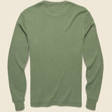 Legend Waffle Crew Shirt - Olive Surplus - Faherty - STAG Provisions - Tops - L/S Knit