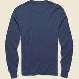 Legend Waffle Crew Shirt - Navy - Faherty - STAG Provisions - Tops - L/S Knit