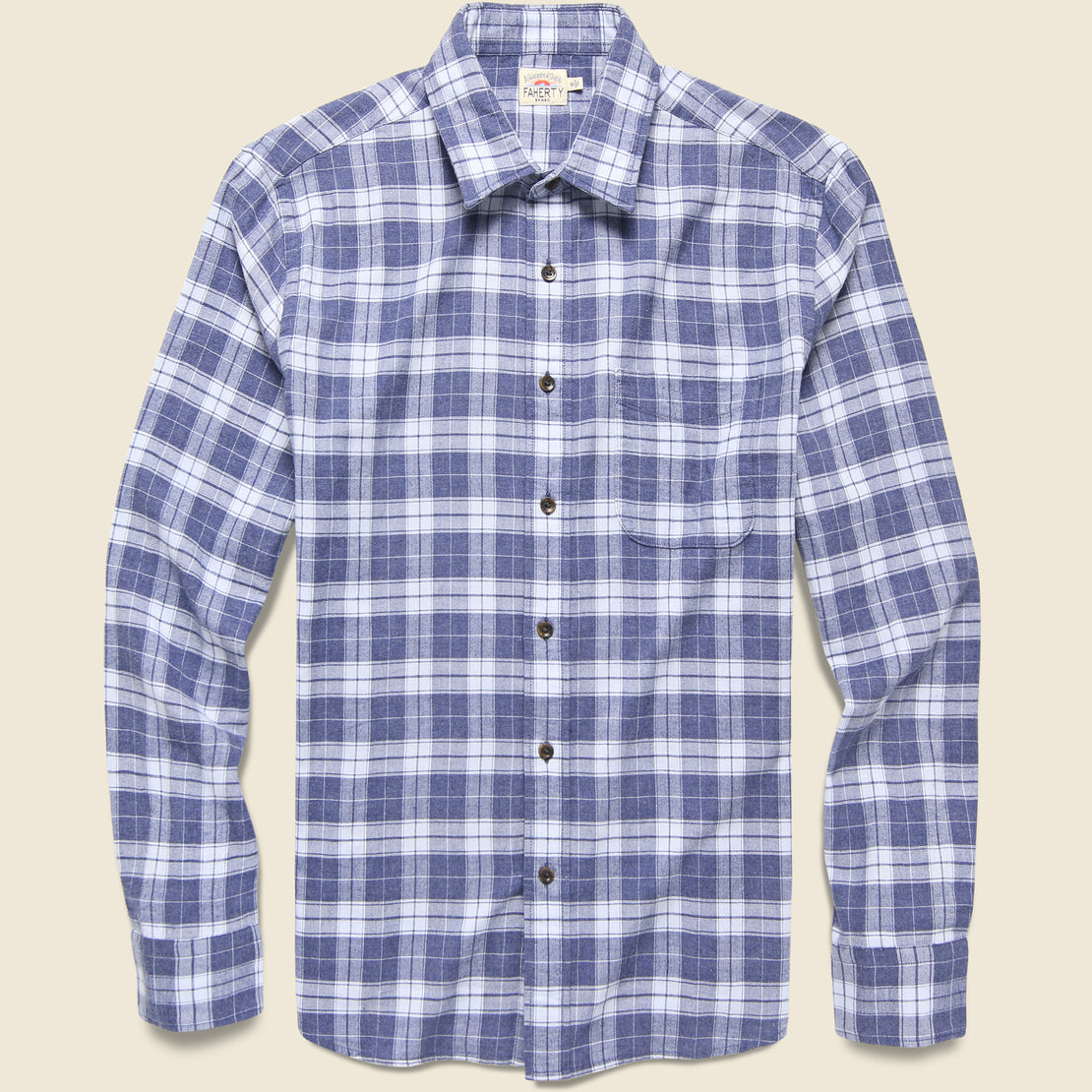 Faherty Stretch Featherweight Flannel - Shorewood Plaid