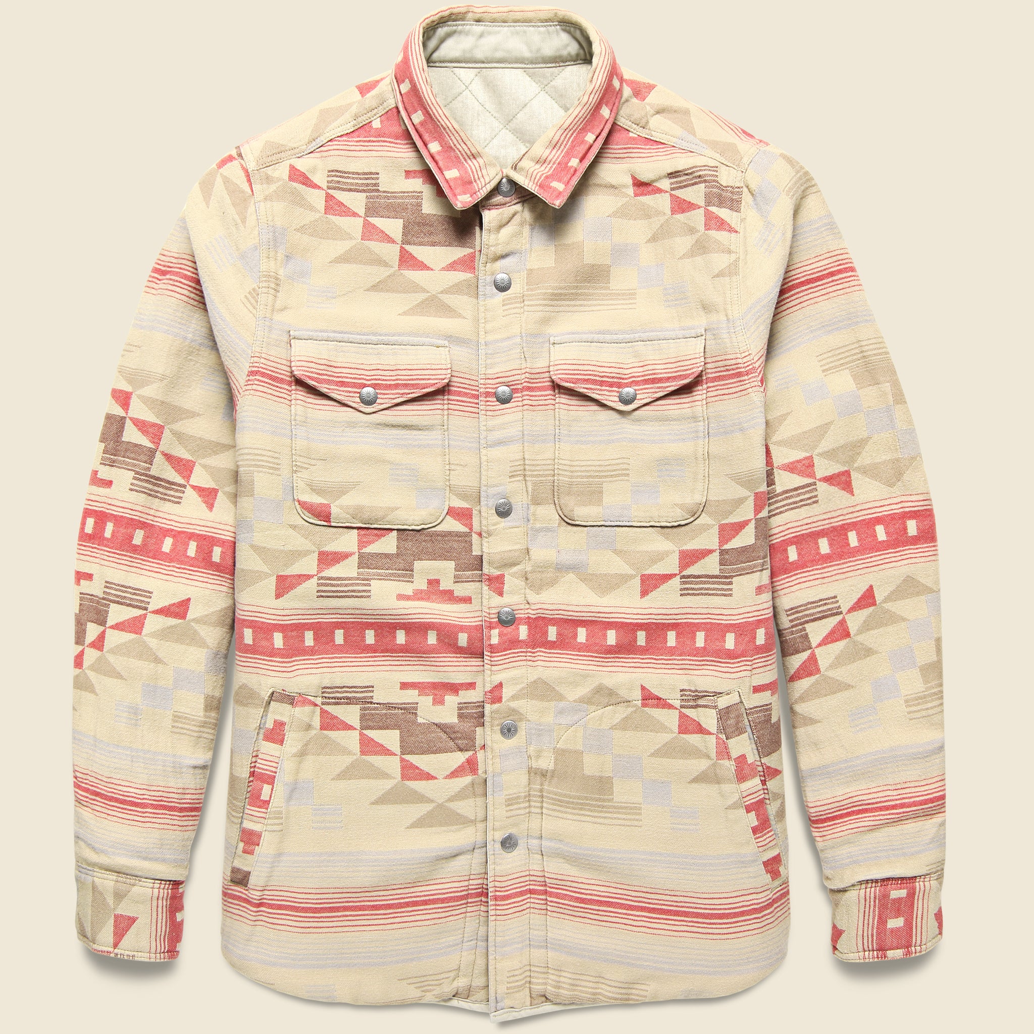 Reverse Bondi Jacket - Stone/Bighorn Sand - Faherty - STAG Provisions - Outerwear - Coat / Jacket