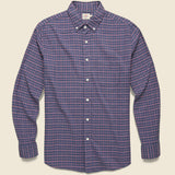 Stretch Oxford Shirt - Hayes Check - Faherty - STAG Provisions - Tops - L/S Woven - Plaid