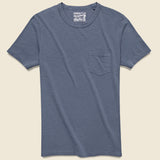 Garment Dyed Pocket Tee - Dune Navy - Faherty - STAG Provisions - Tops - S/S Tee