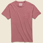 Garment Dyed Pocket Tee - Plum Wine - Faherty - STAG Provisions - Tops - S/S Tee