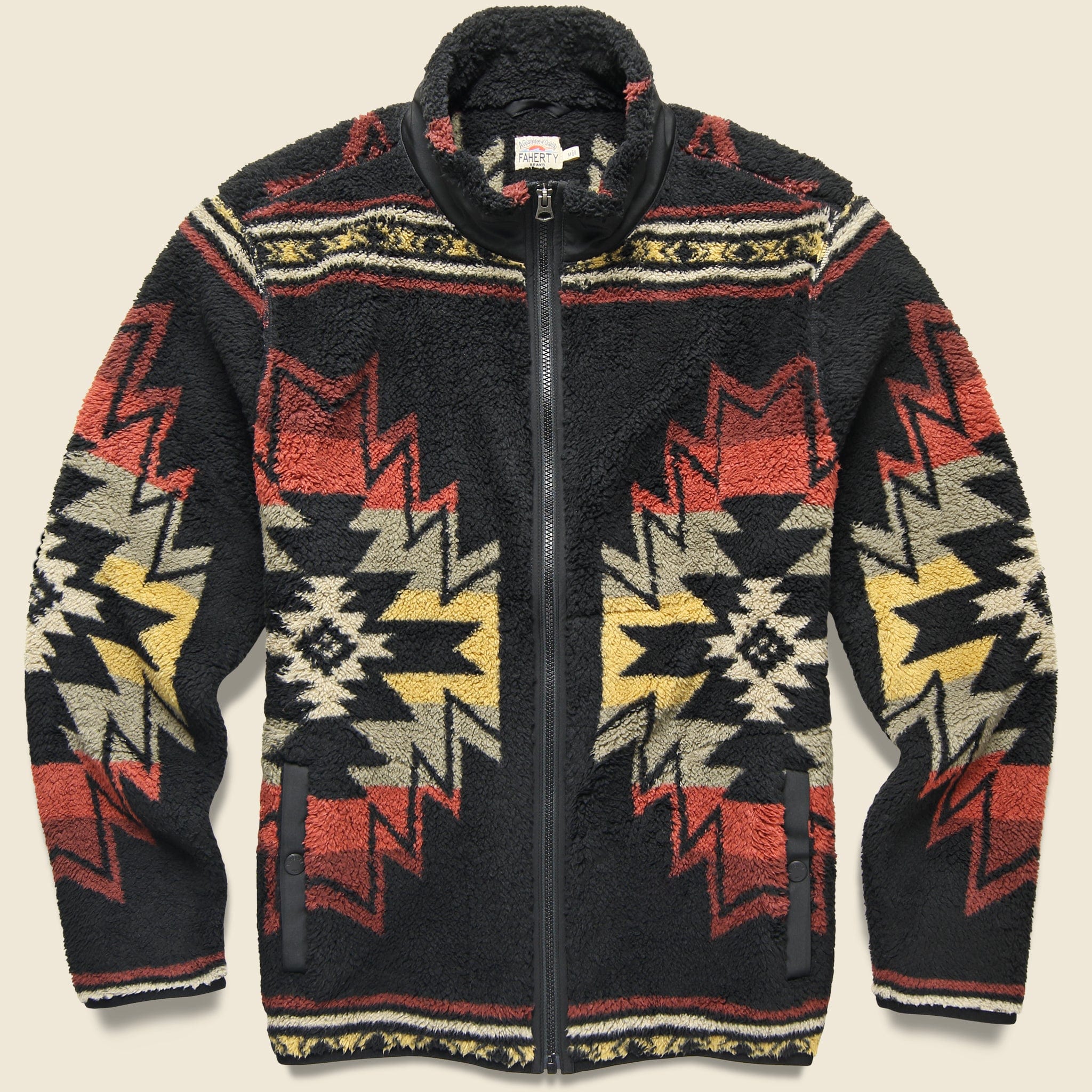 Sherpa Jacket - Faded Black Star Nation - Faherty - STAG Provisions - Outerwear - Coat / Jacket