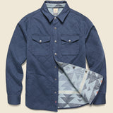 Reverse Bondi Jacket - Navy/Six Rivers Turquoise - Faherty - STAG Provisions - Outerwear - Coat / Jacket