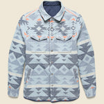 Reverse Bondi Jacket - Navy/Six Rivers Turquoise - Faherty - STAG Provisions - Outerwear - Coat / Jacket