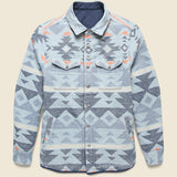 Reverse Bondi Jacket - Navy/Six Rivers Turquoise - Faherty - STAG Provisions - Outerwear - Coat / Jacket