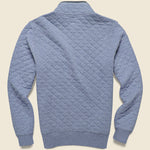 Epic Quilted Fleece Pullover - Faded Blue Heather - Faherty - STAG Provisions - Tops - Fleece / Sweatshirt