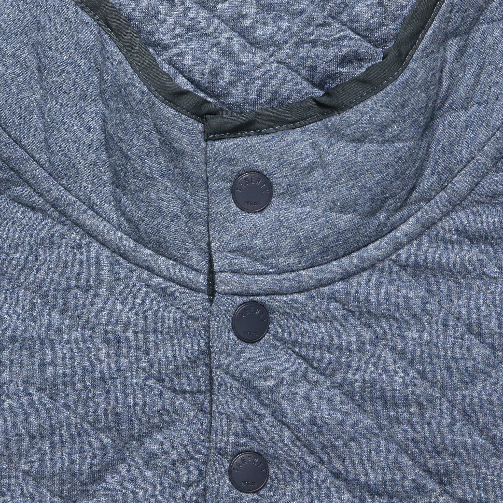 
                          Epic Quilted Fleece Pullover - Faded Blue Heather - Faherty - STAG Provisions - Tops - Fleece / Sweatshirt
                        