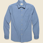 Stretch Cord Shirt - Deep Marine - Faherty - STAG Provisions - Tops - L/S Woven - Corduroy