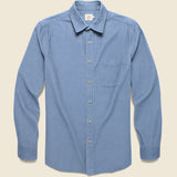 Stretch Cord Shirt - Deep Marine - Faherty - STAG Provisions - Tops - L/S Woven - Corduroy
