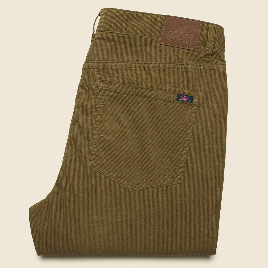 Stretch Corduroy Pant - Mountain Brown - Faherty - STAG Provisions - Pants - Corduroy