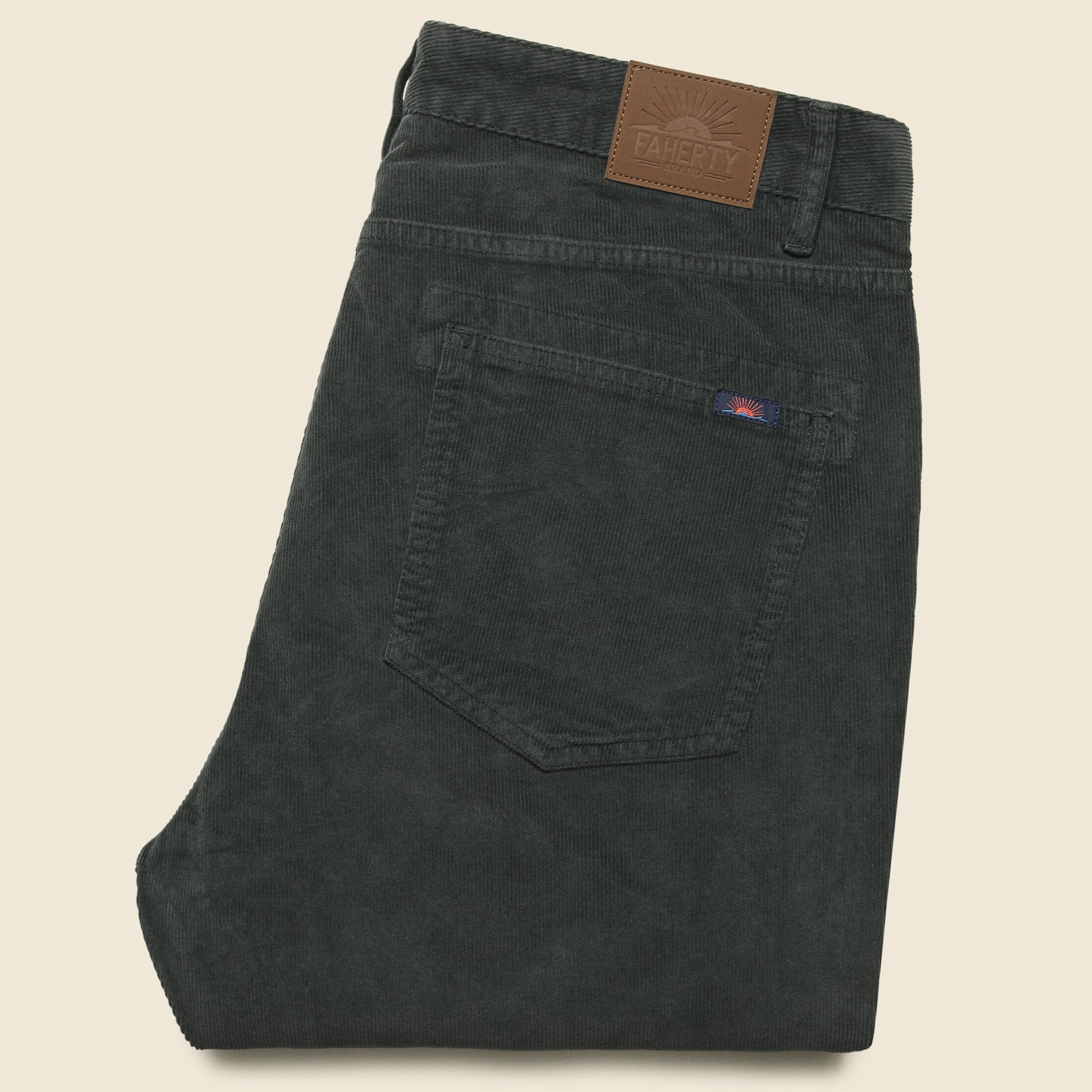 Stretch Corduroy Pant - Washed Black - Faherty - STAG Provisions - Pants - Corduroy