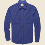 Knit Alpine Shirt - Bright Blue - Faherty - STAG Provisions - Tops - L/S Woven - Solid