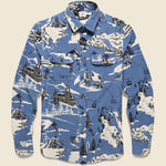 Stretch Cord Shirt - Winter Slopes Print - Faherty - STAG Provisions - Tops - L/S Woven - Corduroy