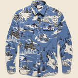Stretch Cord Shirt - Winter Slopes Print - Faherty - STAG Provisions - Tops - L/S Woven - Corduroy