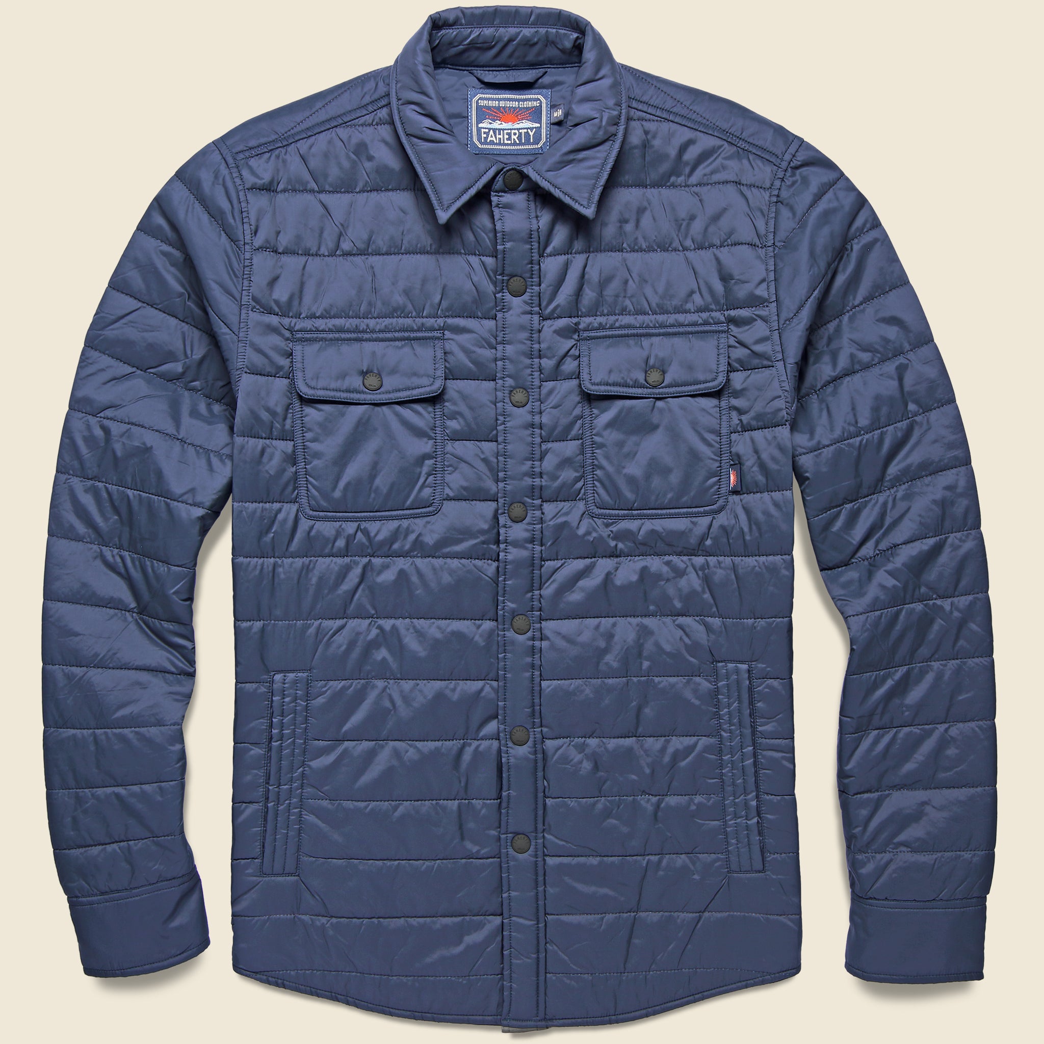 Atmosphere Shirt Jacket - Navy - Faherty - STAG Provisions - Outerwear - Coat / Jacket