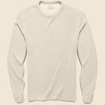 Legend Waffle Crew Shirt - Winter Stone Heather - Faherty - STAG Provisions - Tops - L/S Knit