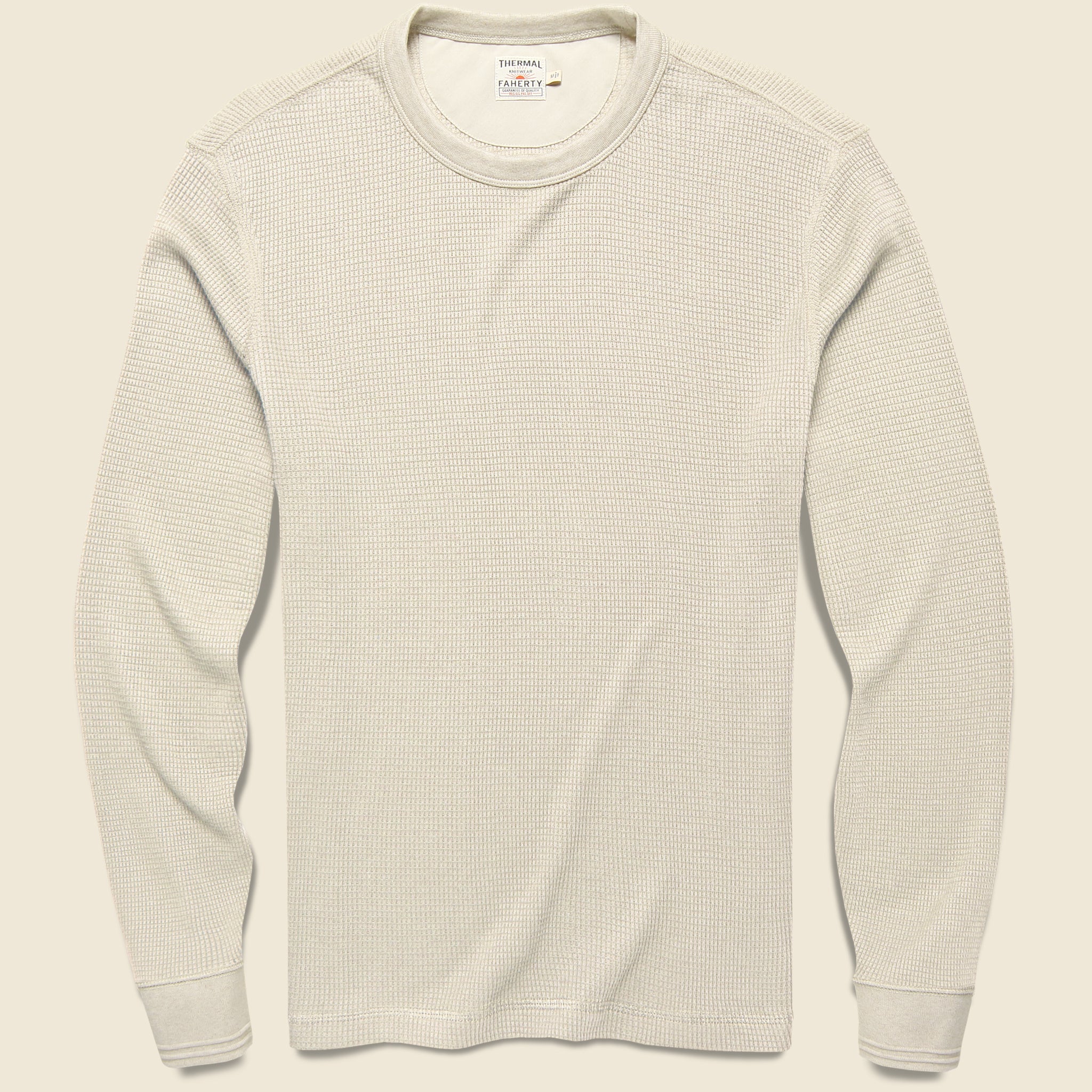Legend Waffle Crew Shirt - Winter Stone Heather - Faherty - STAG Provisions - Tops - L/S Knit