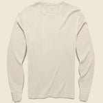 Legend Waffle Crew Shirt - Winter Stone Heather - Faherty - STAG Provisions - Tops - L/S Knit