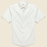 Oxford Ventura Shirt - White - Faherty - STAG Provisions - Tops - S/S Woven - Solid