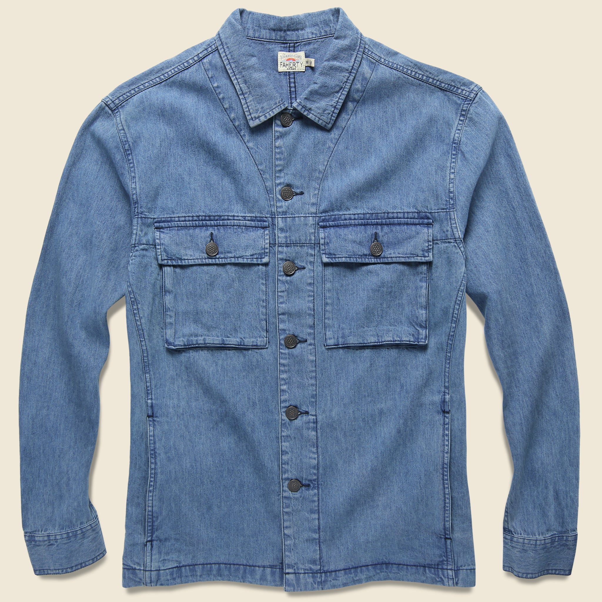 Hemp Corporal Jacket - Indigo - Faherty - STAG Provisions - Outerwear - Coat / Jacket