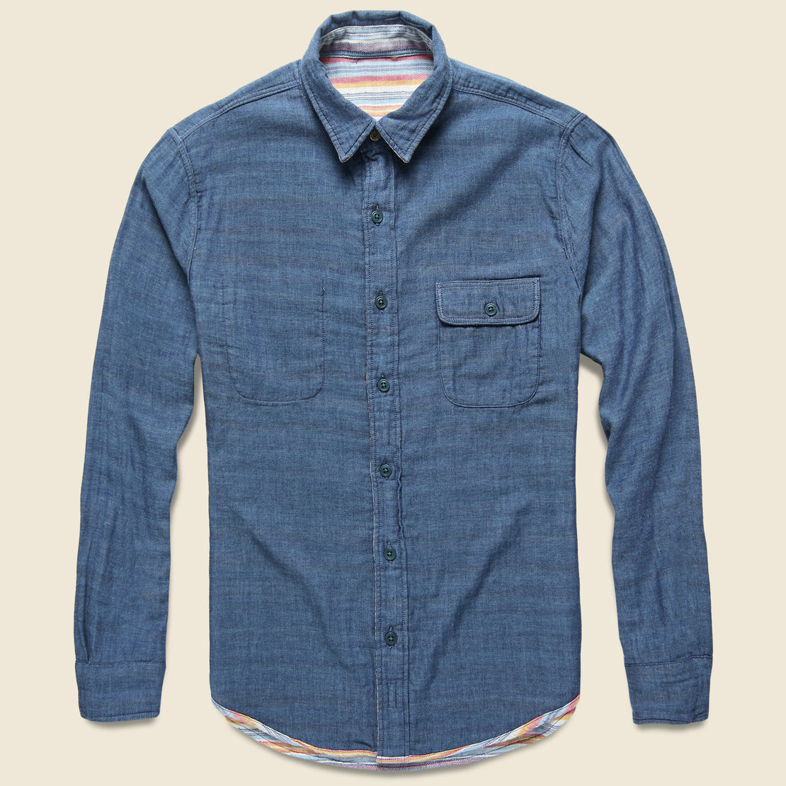 Reversible Belmar Shirt - Morning Light Serape - Faherty - STAG Provisions - Tops - L/S Woven - Plaid