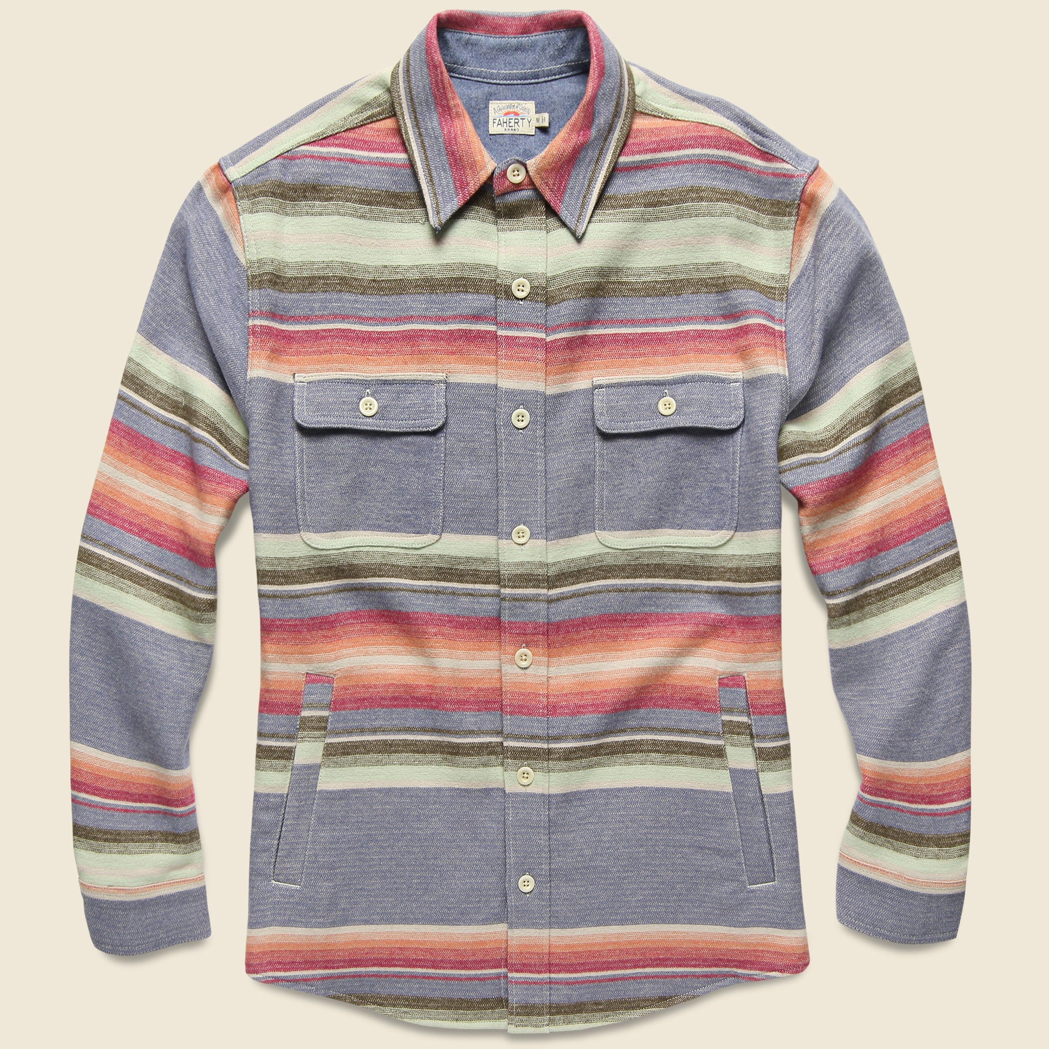 Durango CPO Workshirt - Twilight Serape - Faherty - STAG Provisions - Tops - L/S Woven - Overshirt