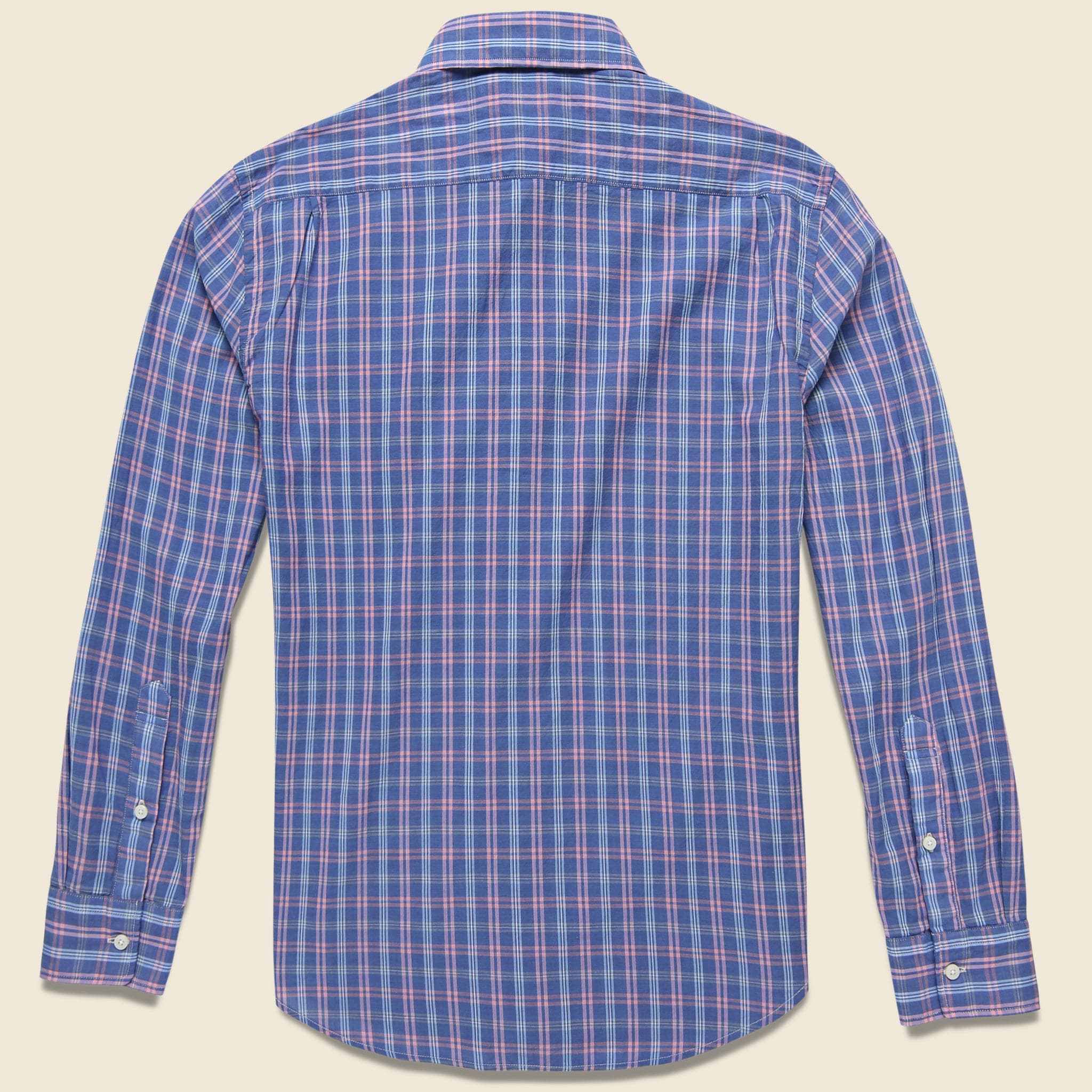 Ventura Shirt - Chambray Blue Plaid - Faherty - STAG Provisions - Tops - L/S Woven - Plaid