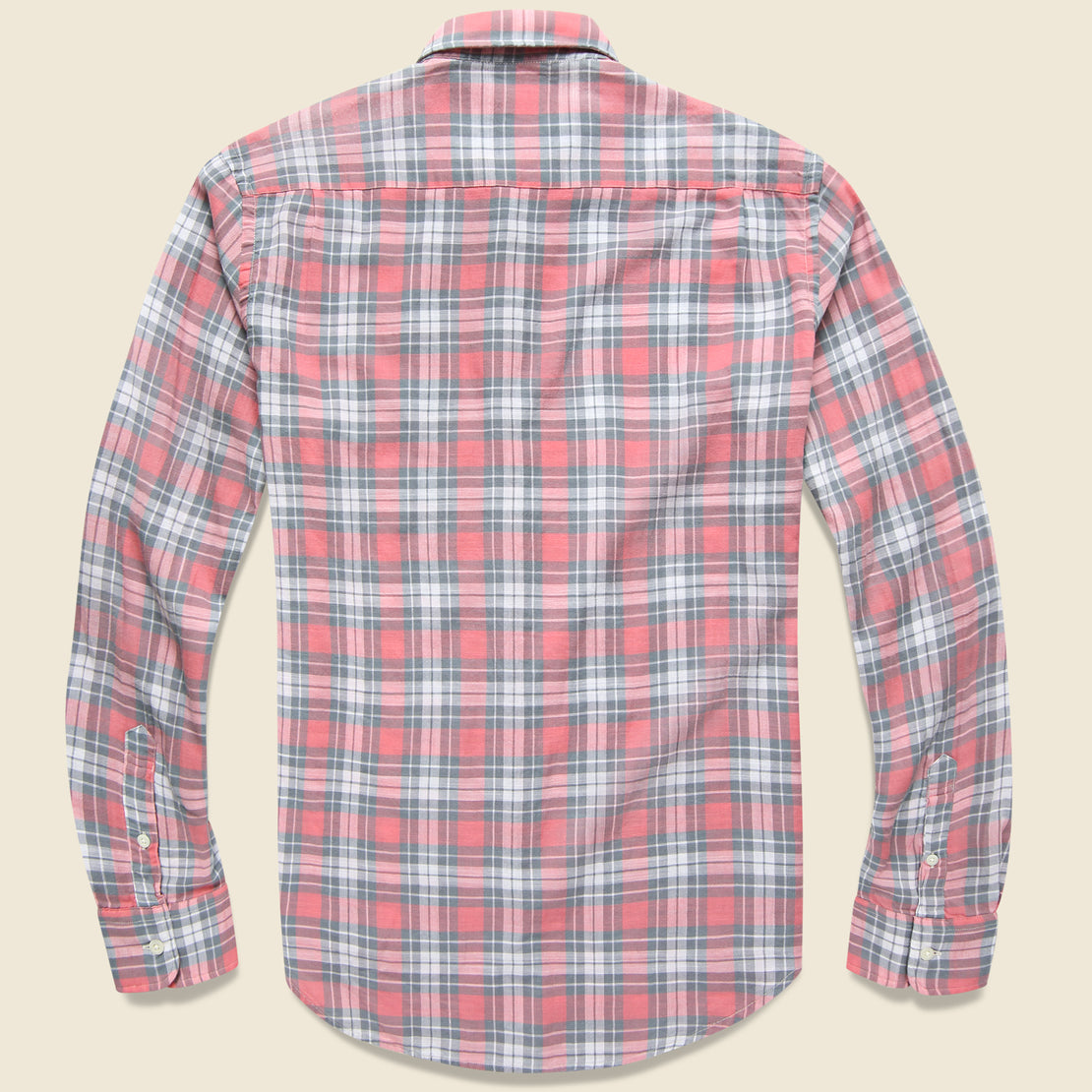 Ventura Shirt - Sierra Rose Cream - Faherty - STAG Provisions - Tops - L/S Woven - Plaid
