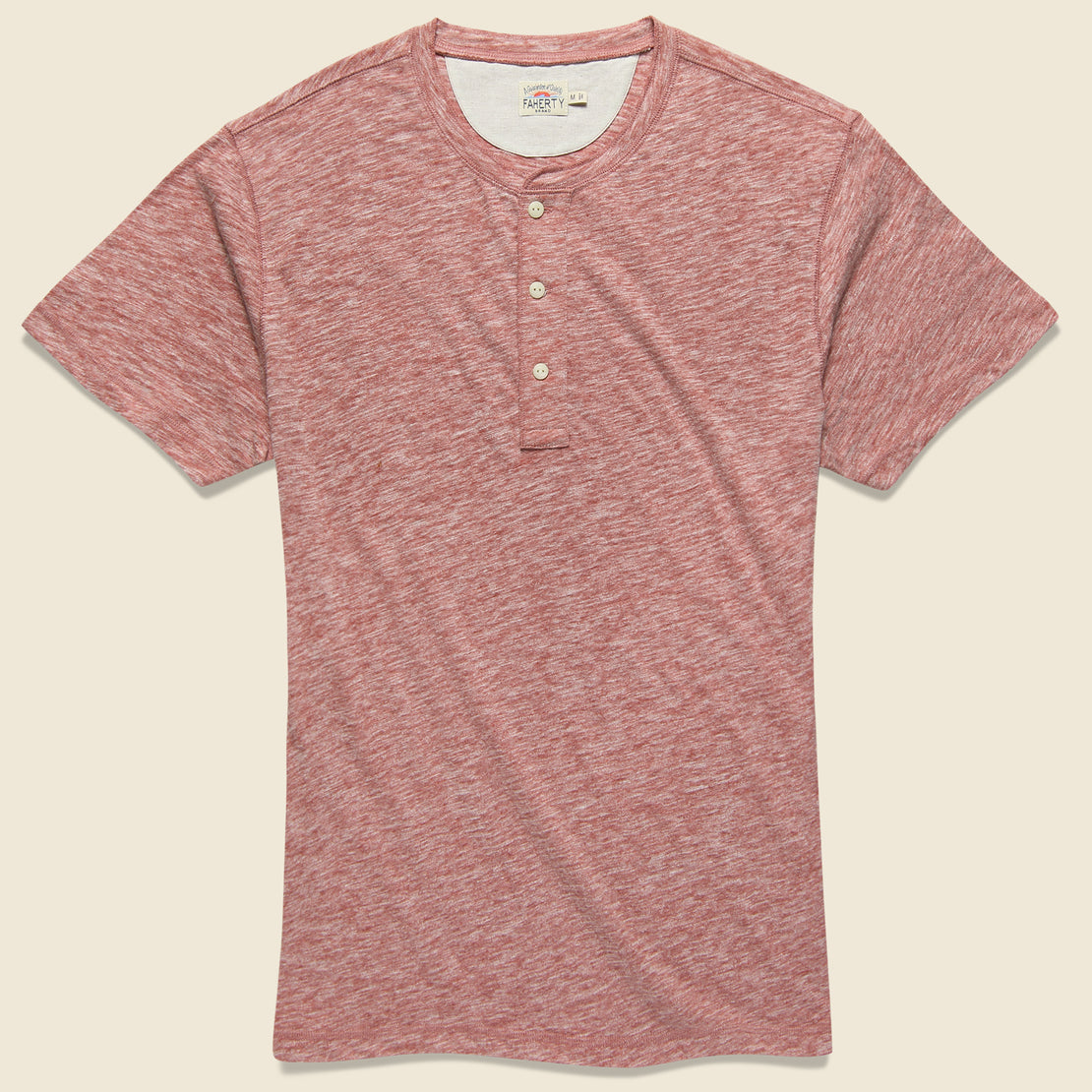 Faherty Heather Henley - Faded Red