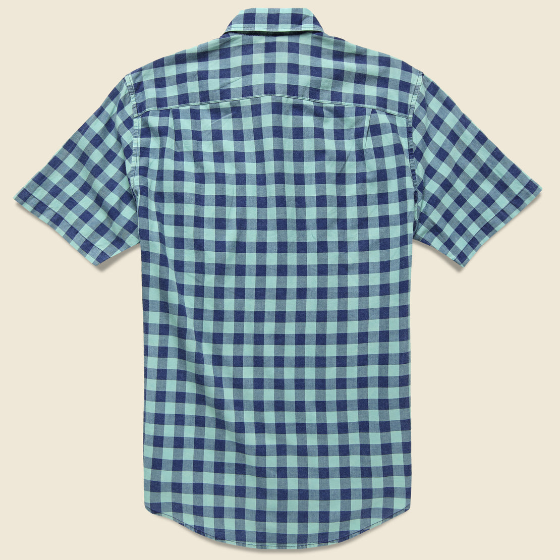 Ventura Buffalo Check Shirt - Indigo Sea - Faherty - STAG Provisions - Tops - S/S Woven - Plaid