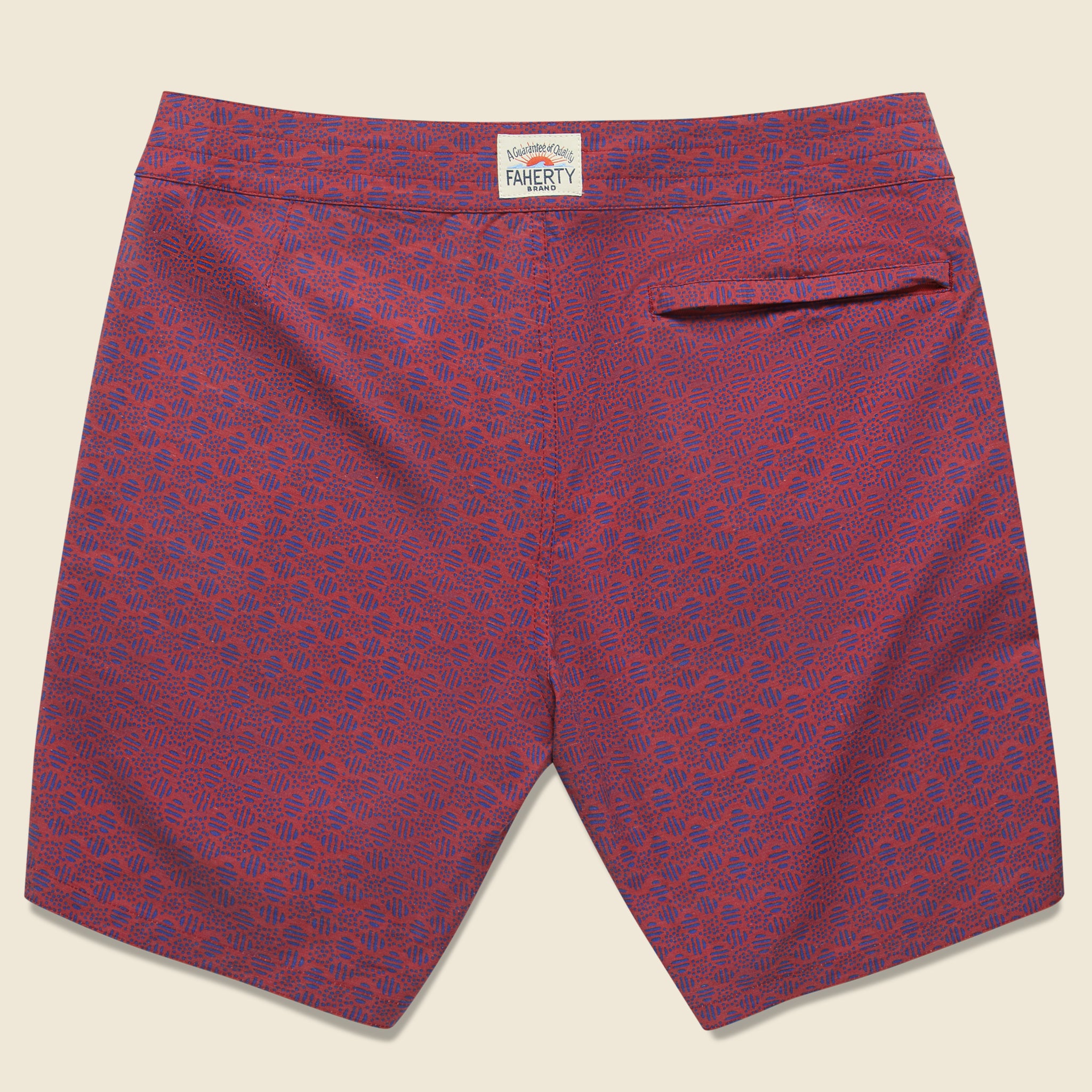 
                          Classic 7&quot; Boardshort - Etched Circle Red - Faherty - STAG Provisions - Shorts - Swim
                        