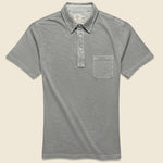 Garment Dyed Polo Shirt - Ice Grey - Faherty - STAG Provisions - Tops - S/S Knit