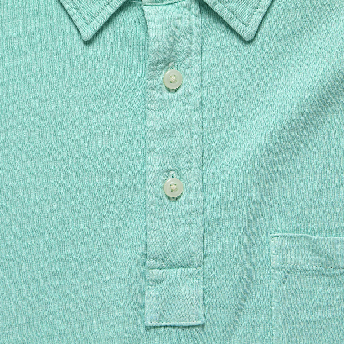 Garment Dyed Polo Shirt - Water Blue