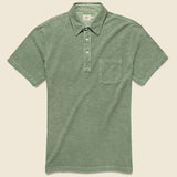 Garment Dyed Polo Shirt - Spring Olive - Faherty - STAG Provisions - Tops - S/S Knit
