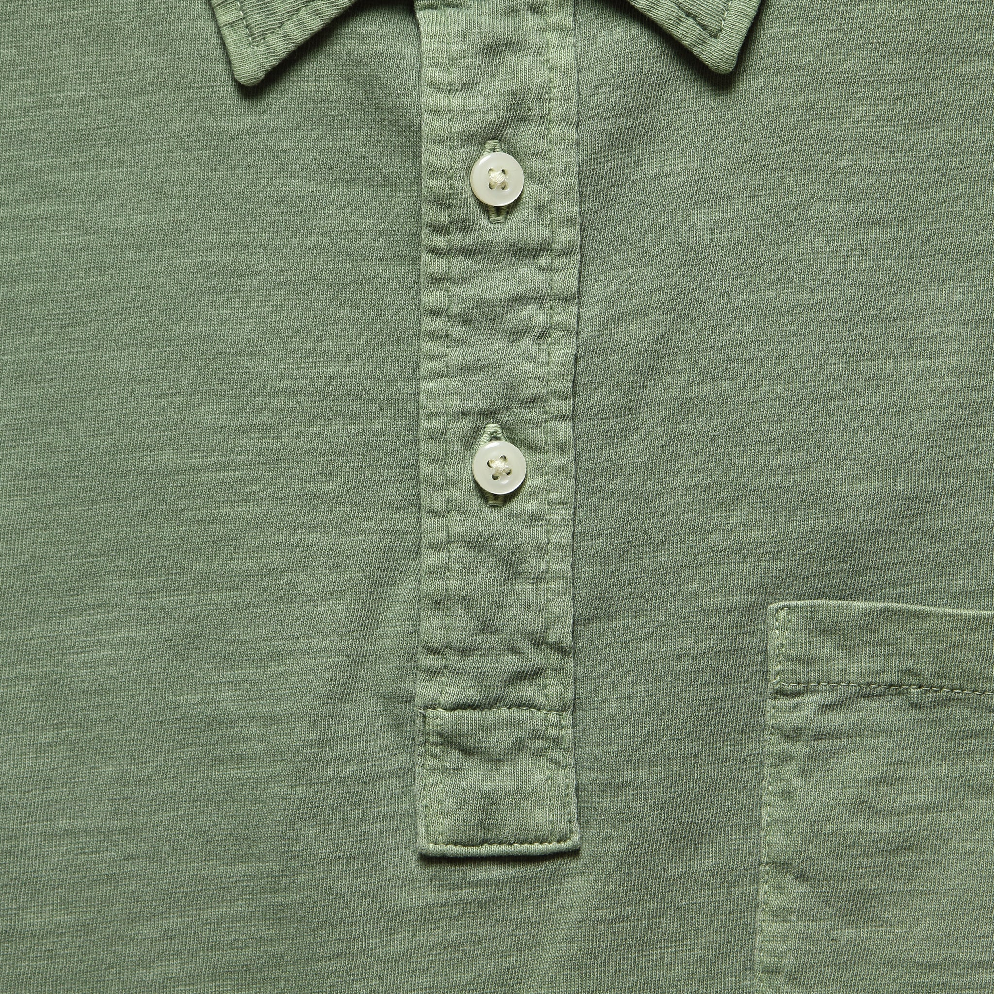 
                          Garment Dyed Polo Shirt - Spring Olive - Faherty - STAG Provisions - Tops - S/S Knit
                        